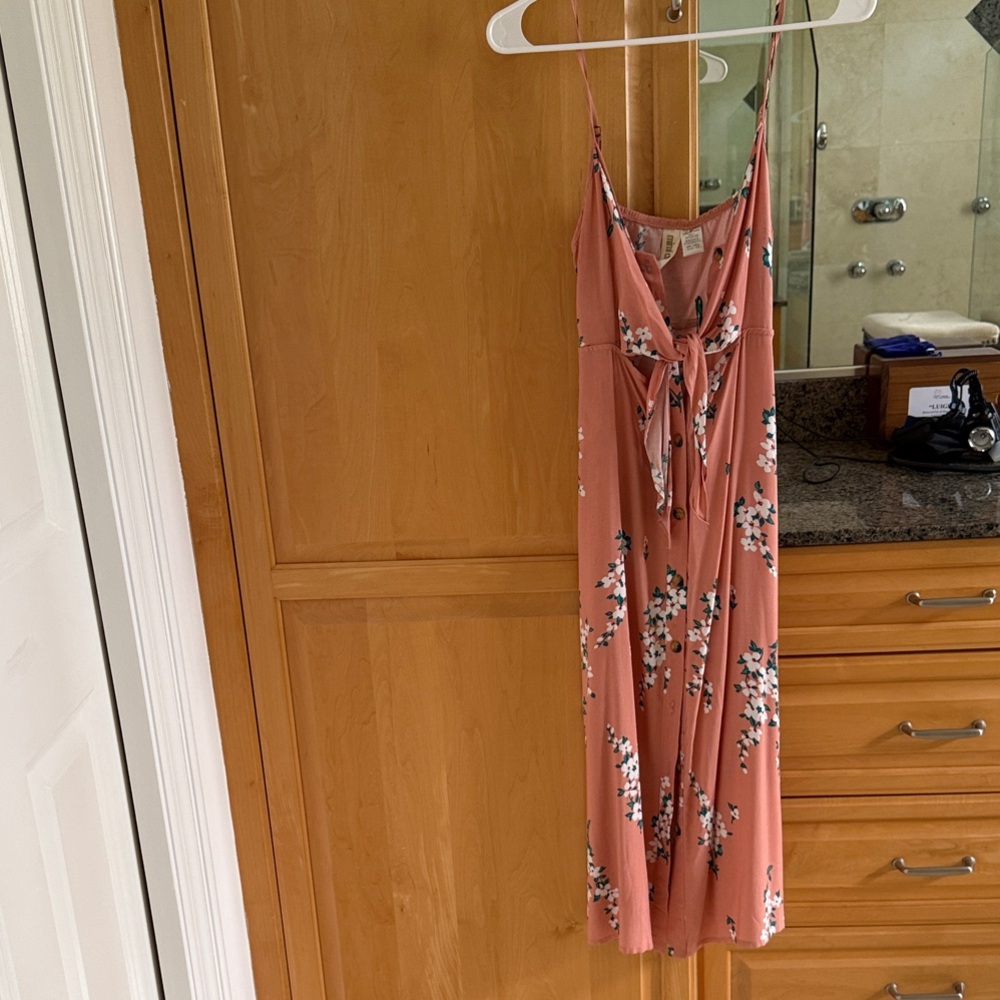 Mimi Chica Terracotta Floral Maxi Dress